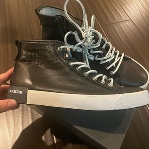 BLACKSTONE GENUINE LEATHER BLACK SIZE 9